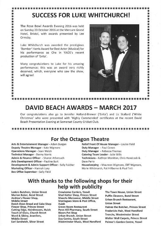 JCS Pg 18 & Congratulations to Luke Whitchurch for Rose Bowl Best Actor in a Musical award JCS Pg 18 & Congratulations to Luke Whitchurch for Rose Bowl Best Actor in a Musical award